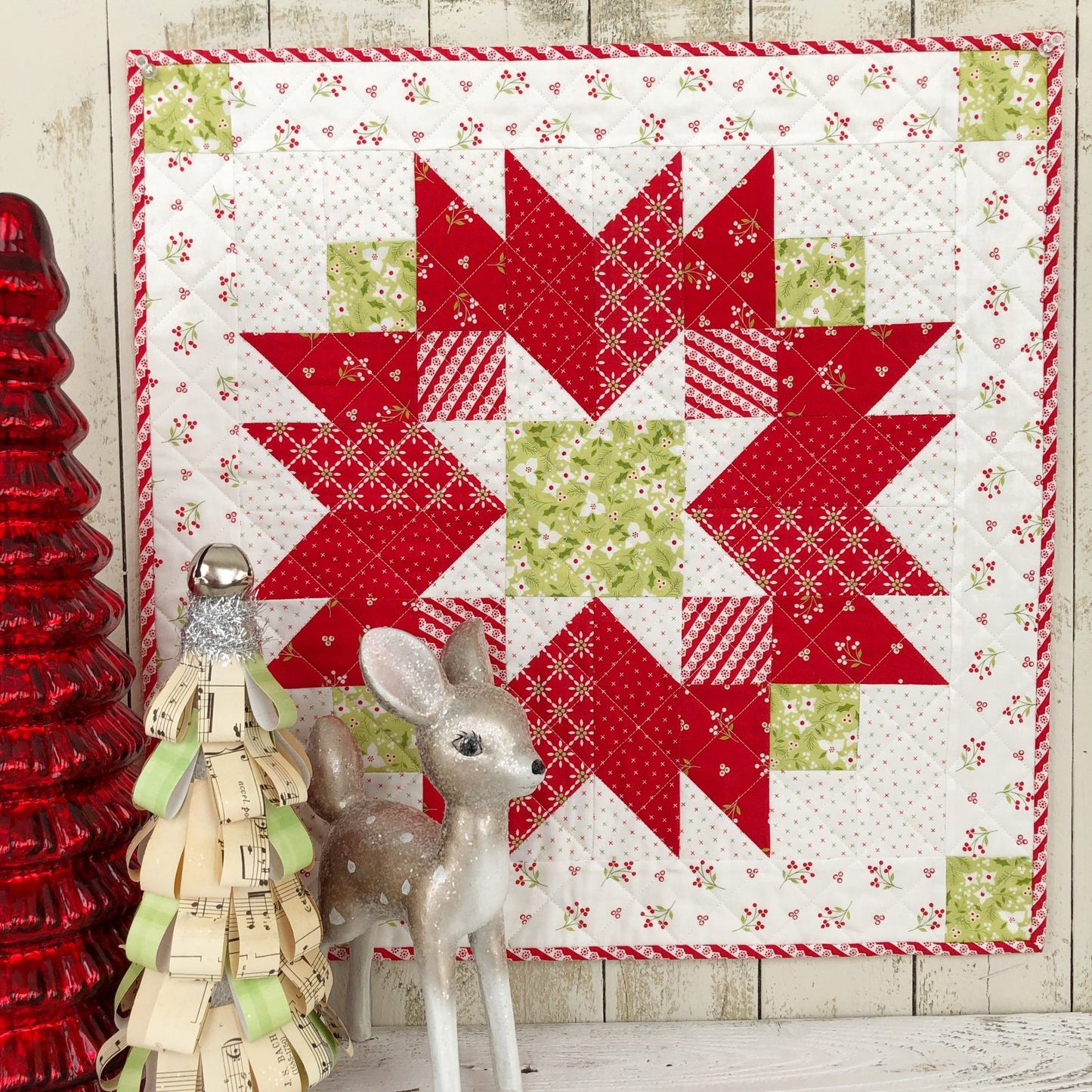 Bachelor Button Barn Quilt PDF Pattern