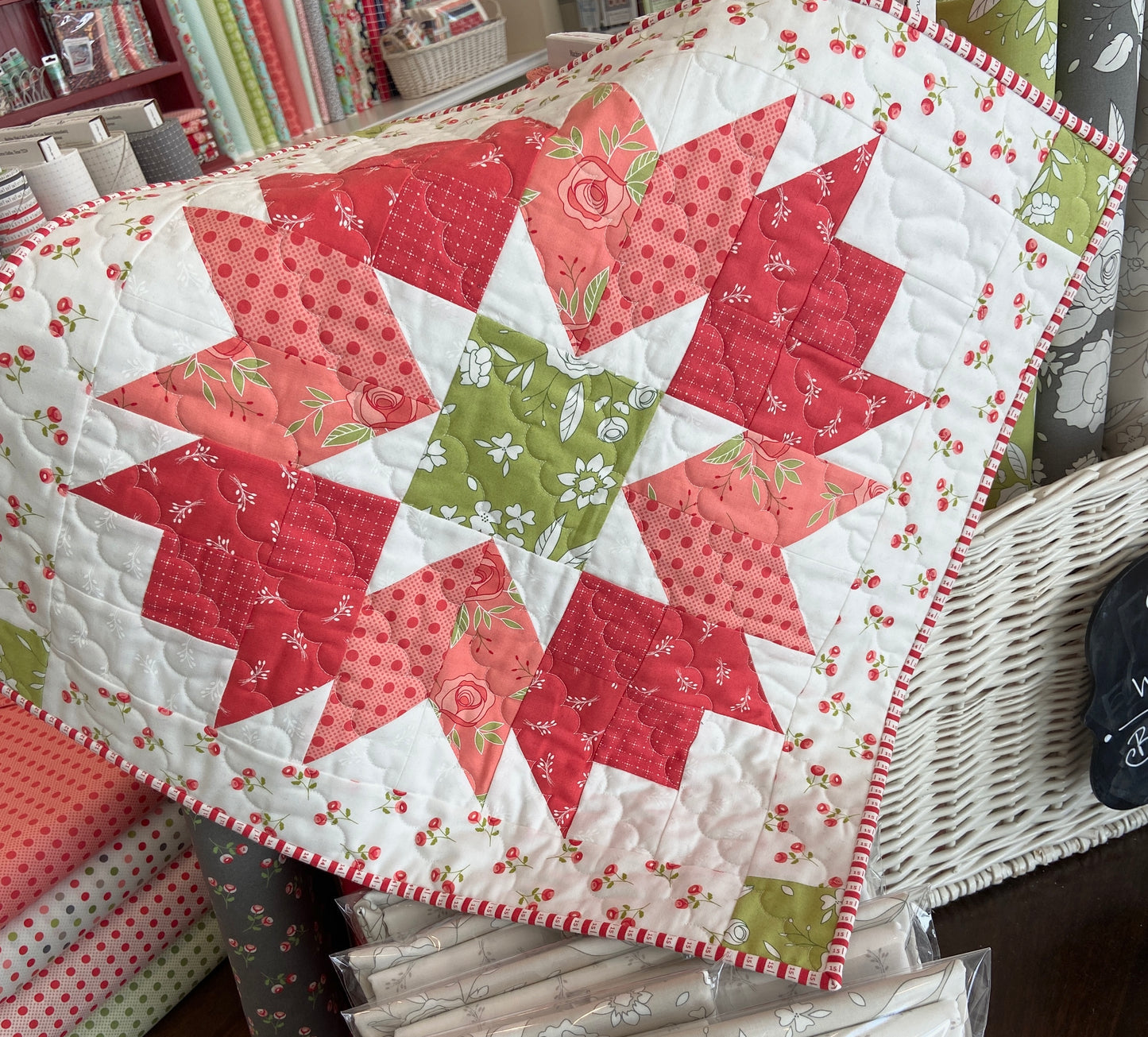 Bachelor Button Barn Quilt PDF Pattern