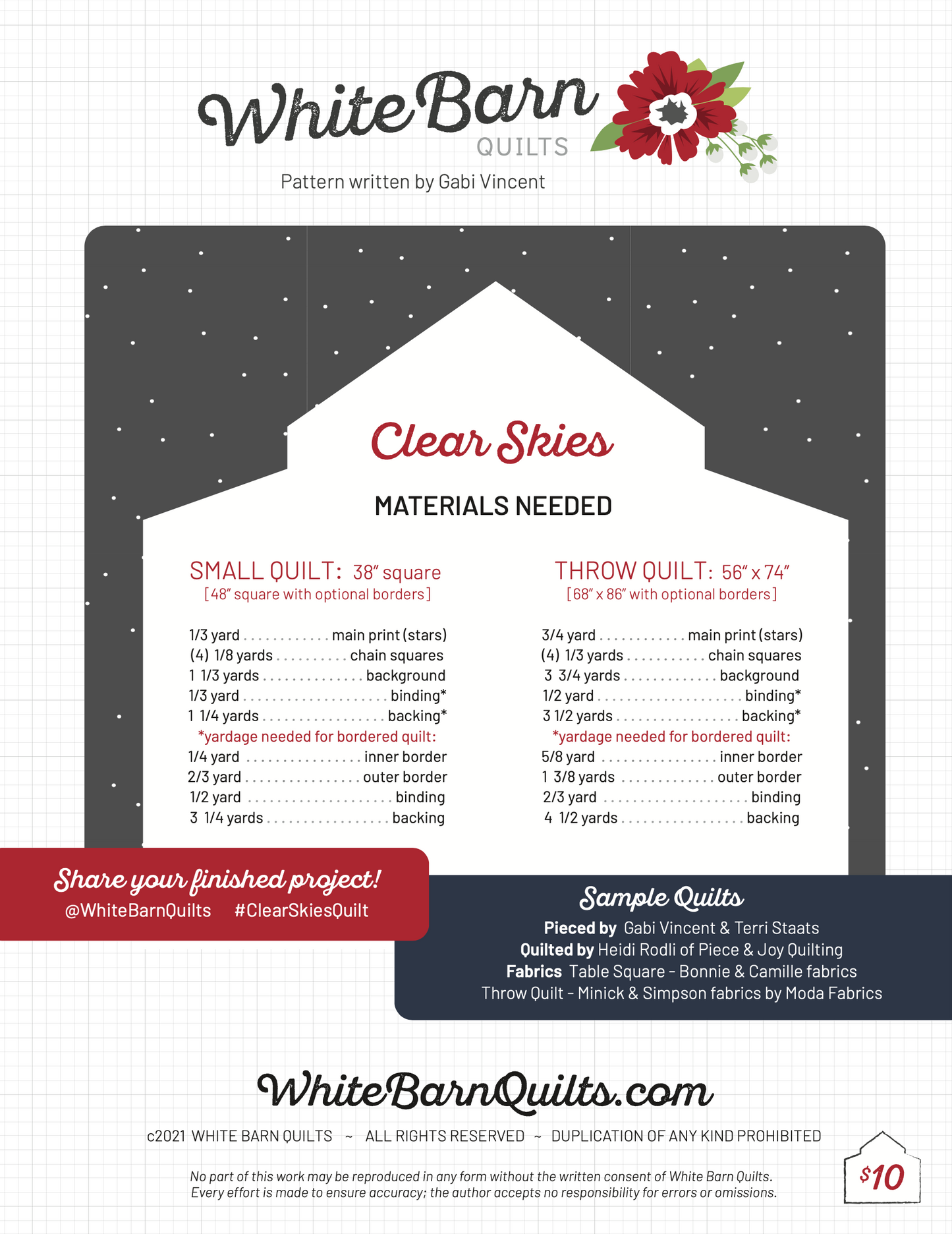 Clear Skies PDF Pattern