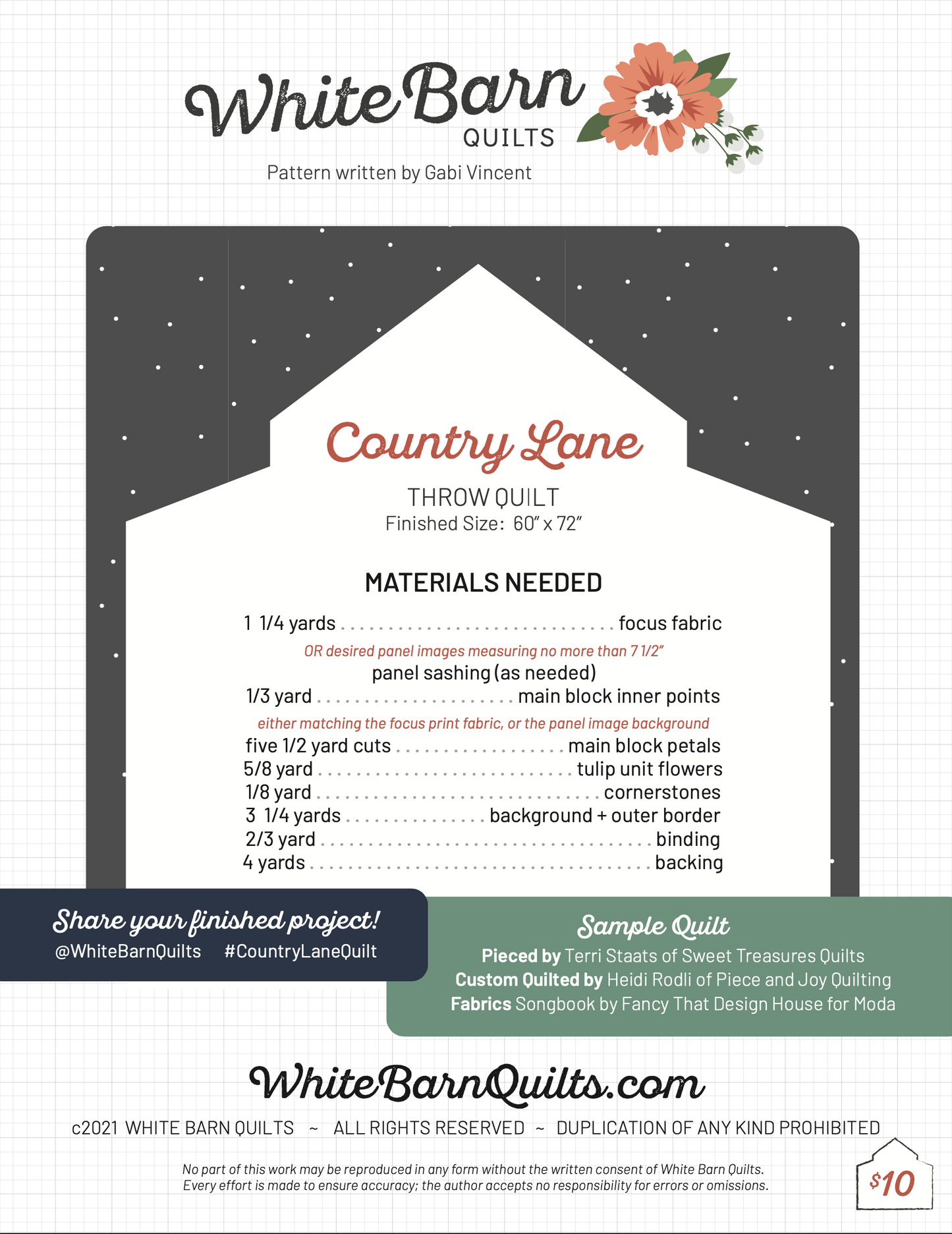 Country Lane PDF Pattern
