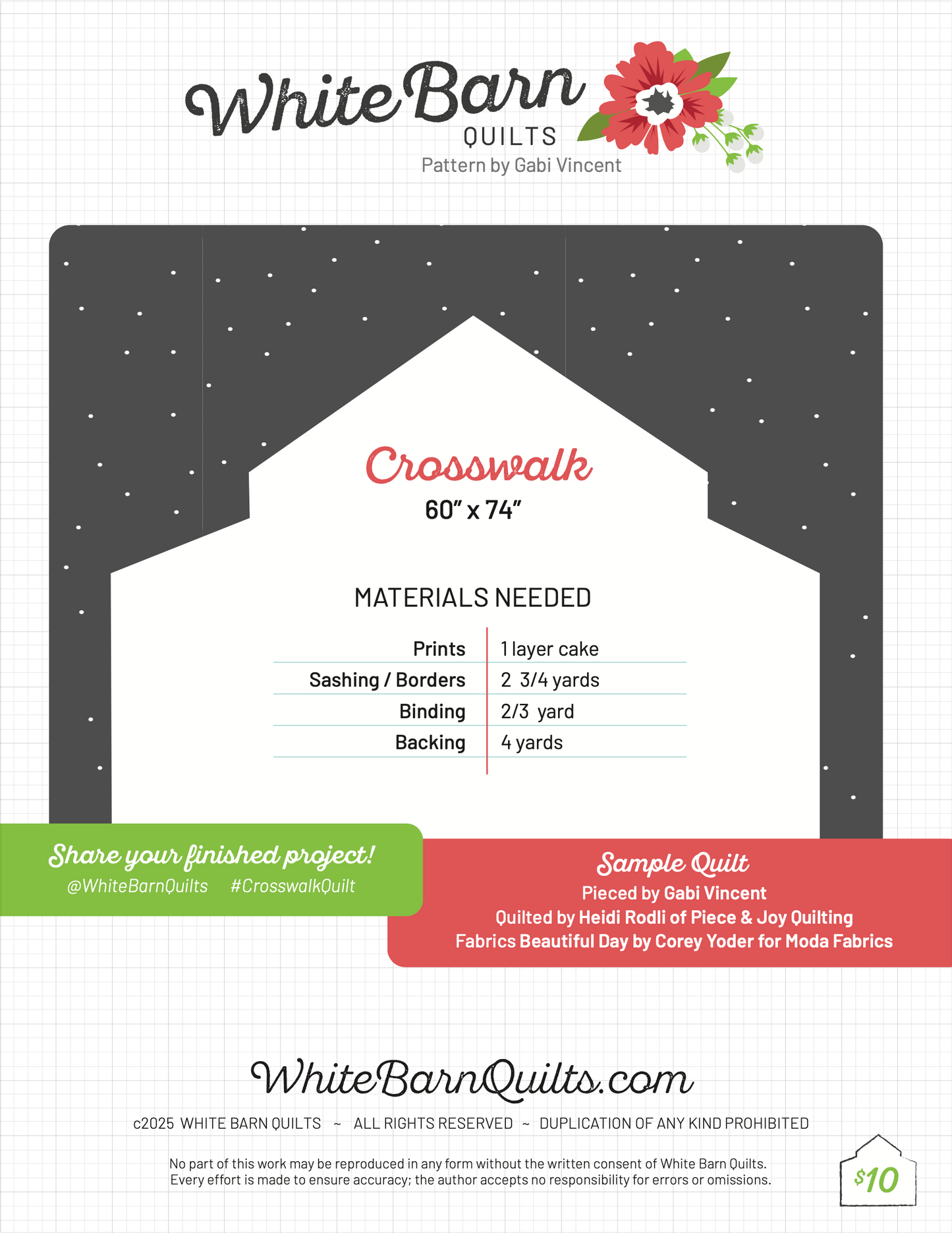 Crosswalk PDF Pattern