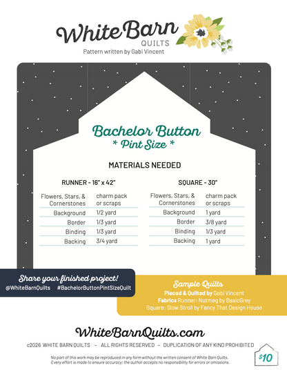 Bachelor Button Pint Size PDF Pattern