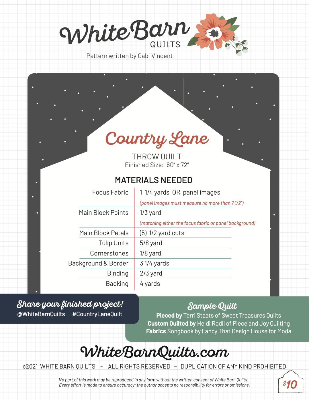 Country Lane PDF Pattern