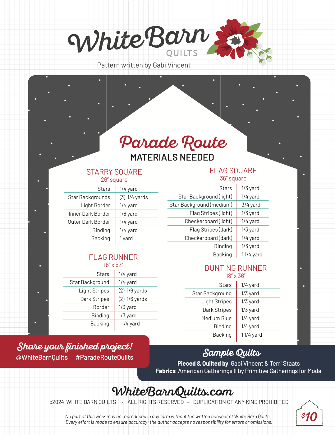 Parade Route PDF Pattern