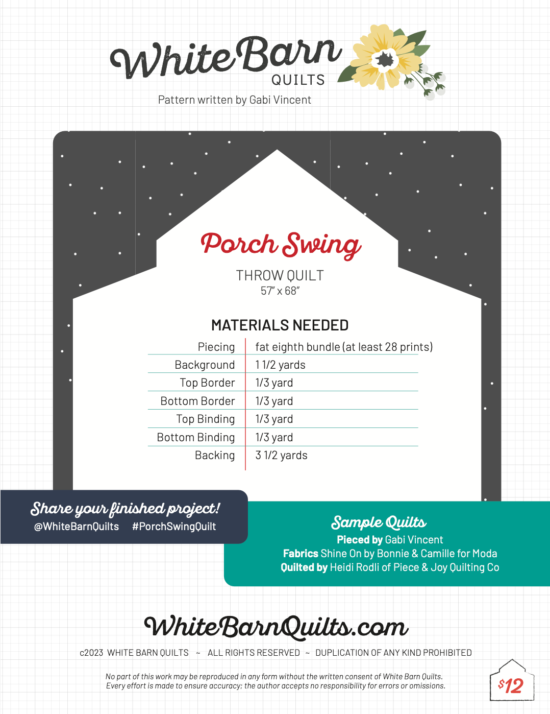 Porch Swing PDF Pattern