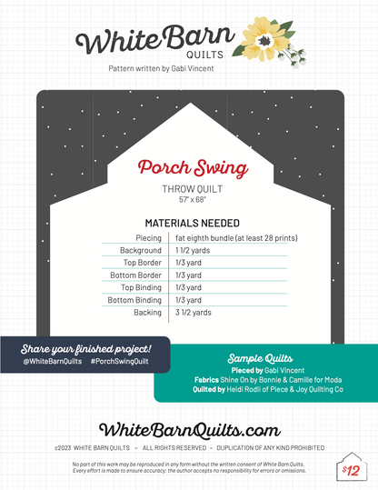 Porch Swing PDF Pattern