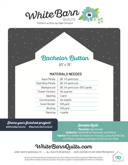 Bachelor Button PDF Pattern